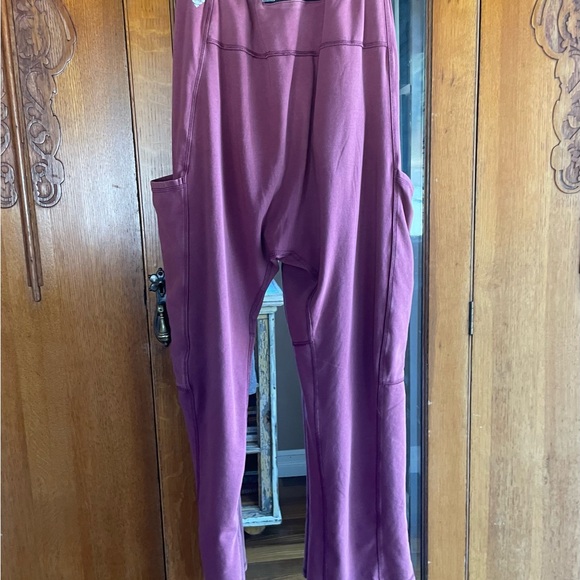 Free People “Hot Shot” pants. Color is Sour Cherry. - Picture 2 of 4